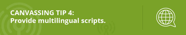  Améliorez vos campagnes avec cette astuce de démarchage : fournissez des scripts multilingues. .