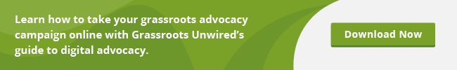 Learn how to take your grassroots advocacy campaign online with Grassroots Unwired's guide to digital advocacy. Download now.