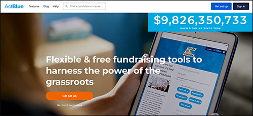 Explore ActBlue's political campaign software.